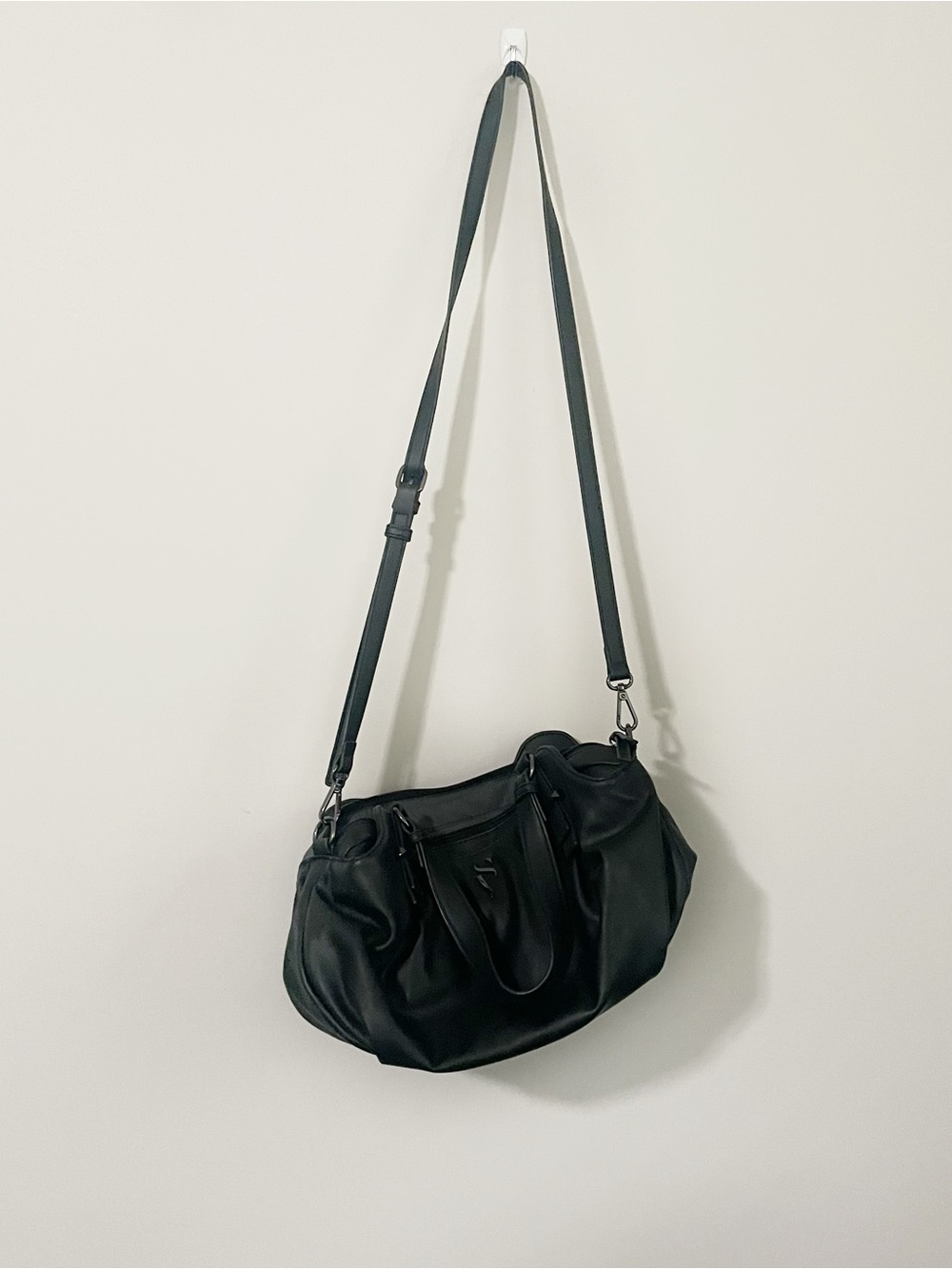 Vera Wang Black Vegan Leather Bag